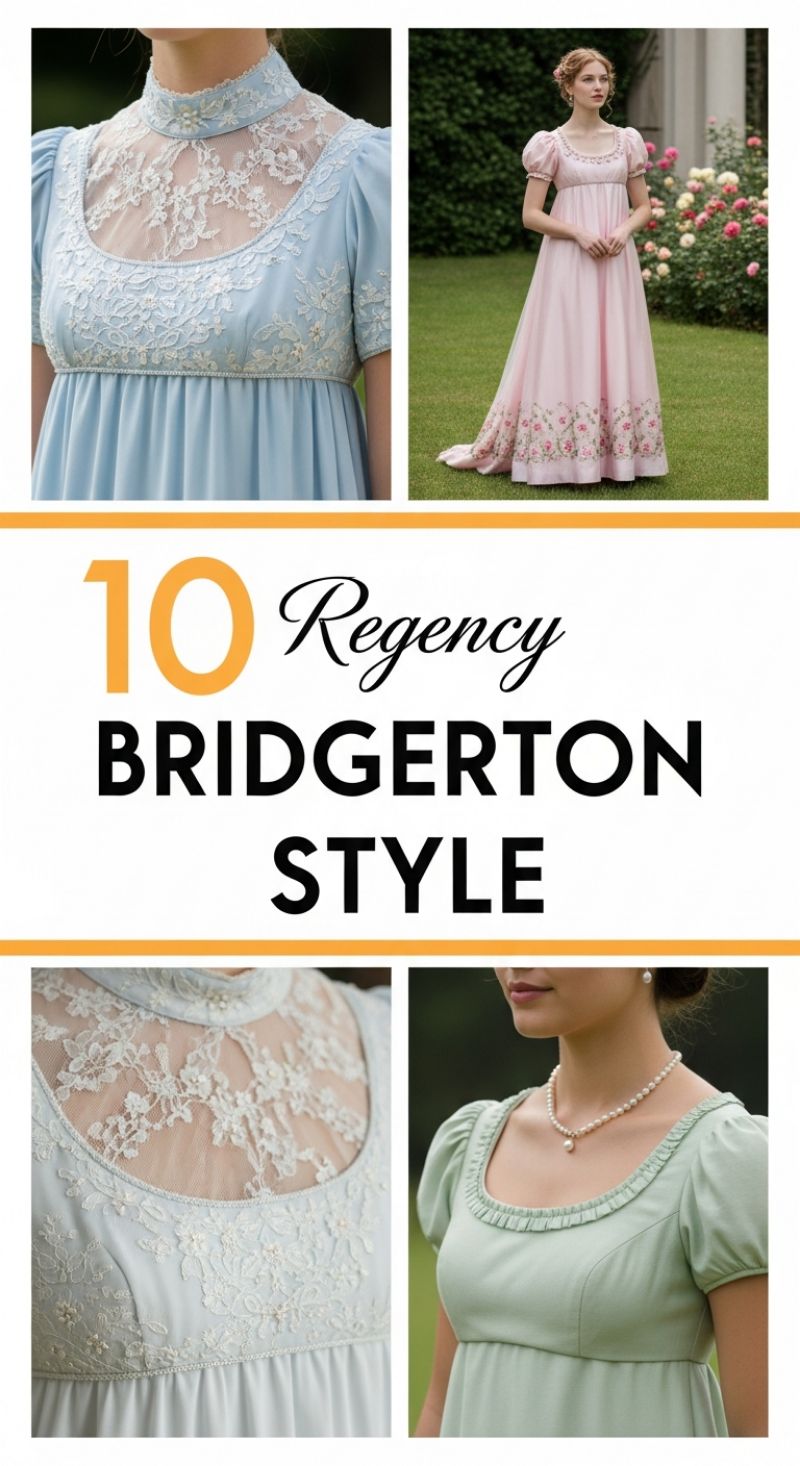 10 Regency Bridgerton Style Dresses for Your Special Occasion