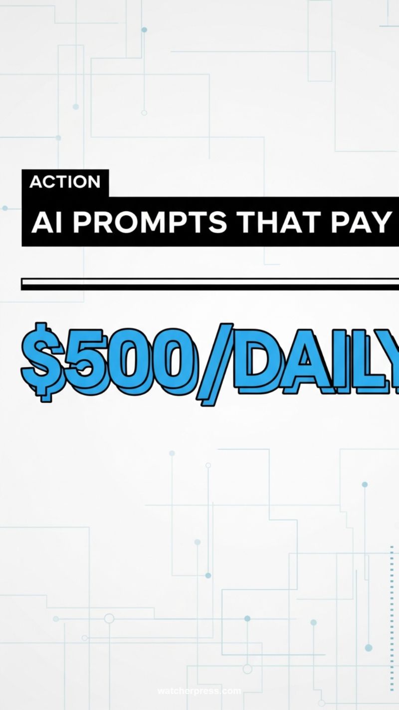 10. Selling or Executing High-Value AI Prompts ($500/Daily Goal)