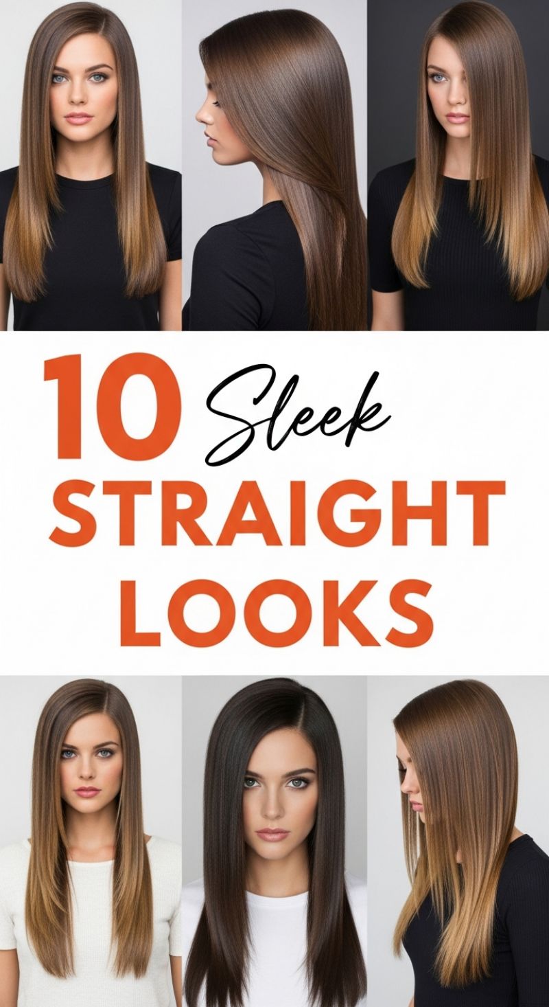 10 Sleek STRAIGHT LOOKS