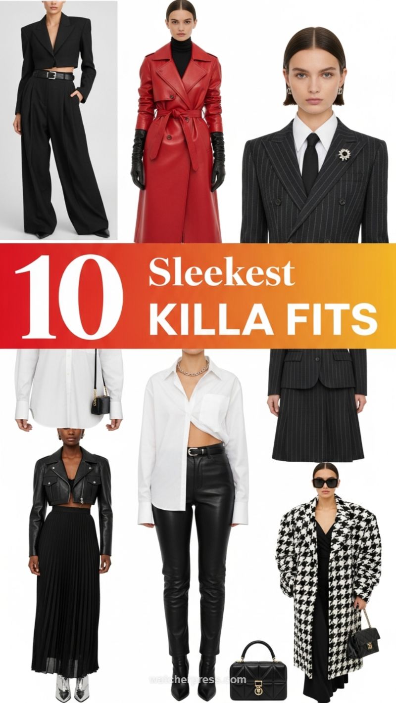 10 Sleekest Killa Fits: Monochrome Power Dressing