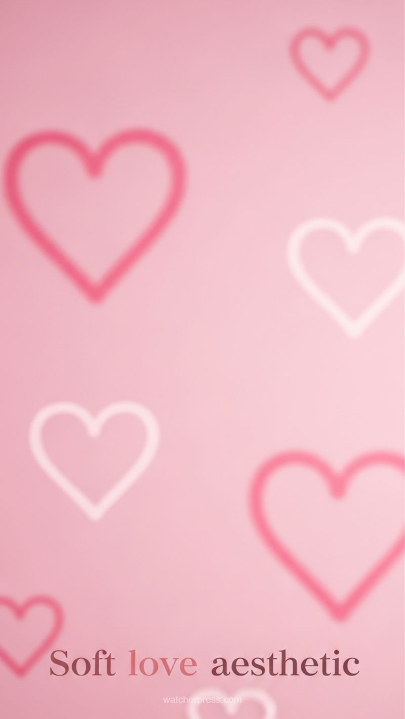 10. Soft Love Aesthetic (Pink Hearts)