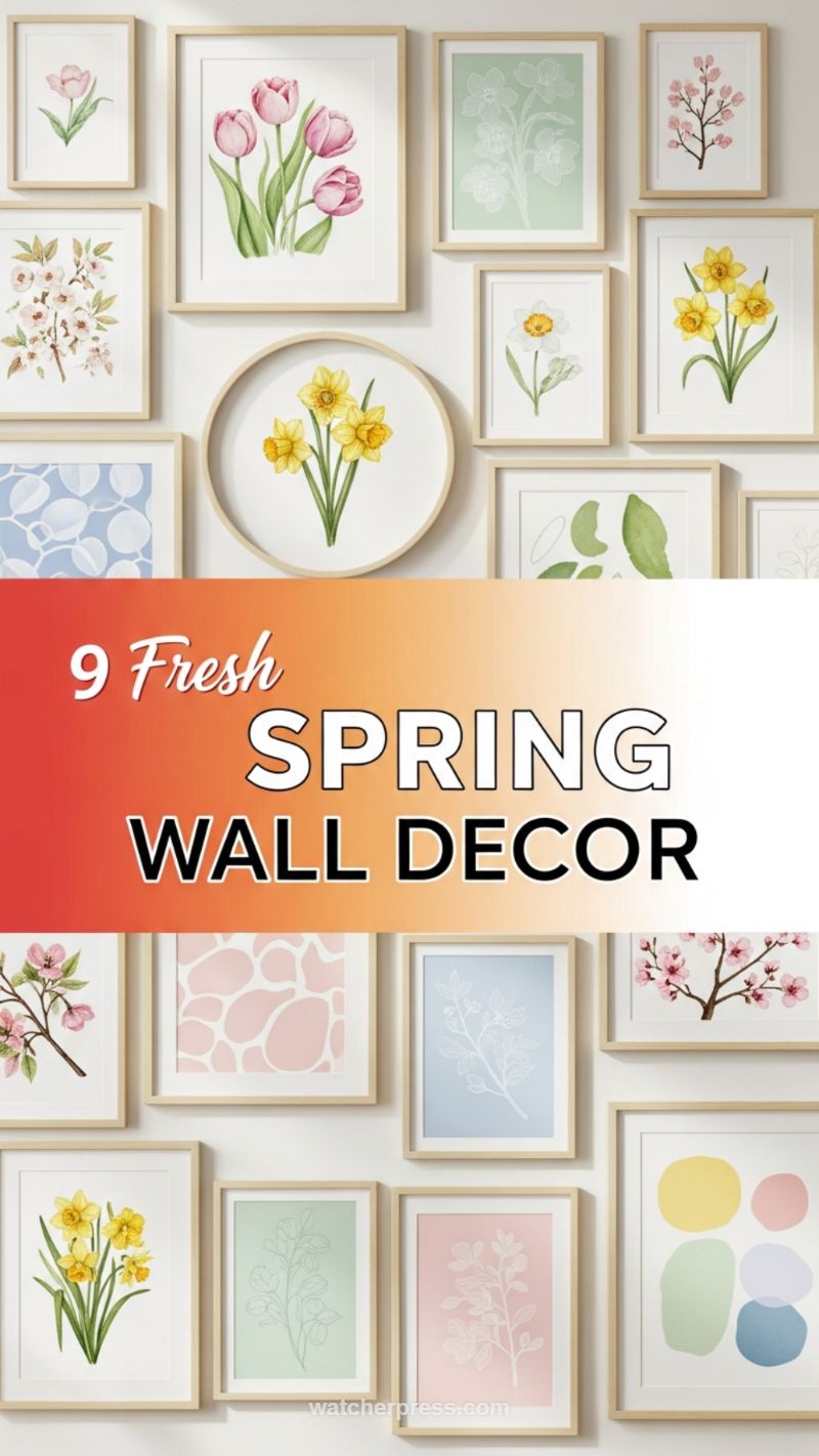 10. Spring Wall Decor for Seasonal Balance