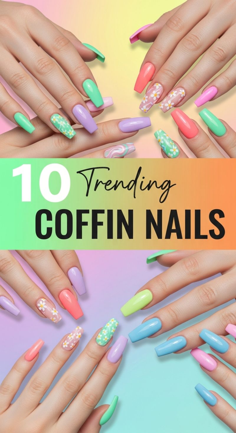 10 Trending Coffin Nails