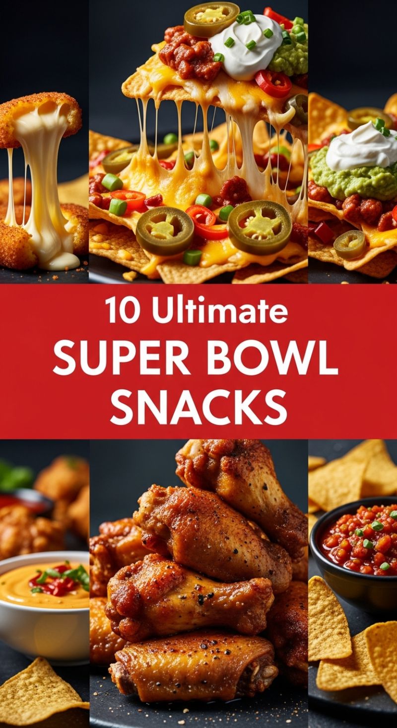 10 Ultimate SUPER BOWL SNACKS