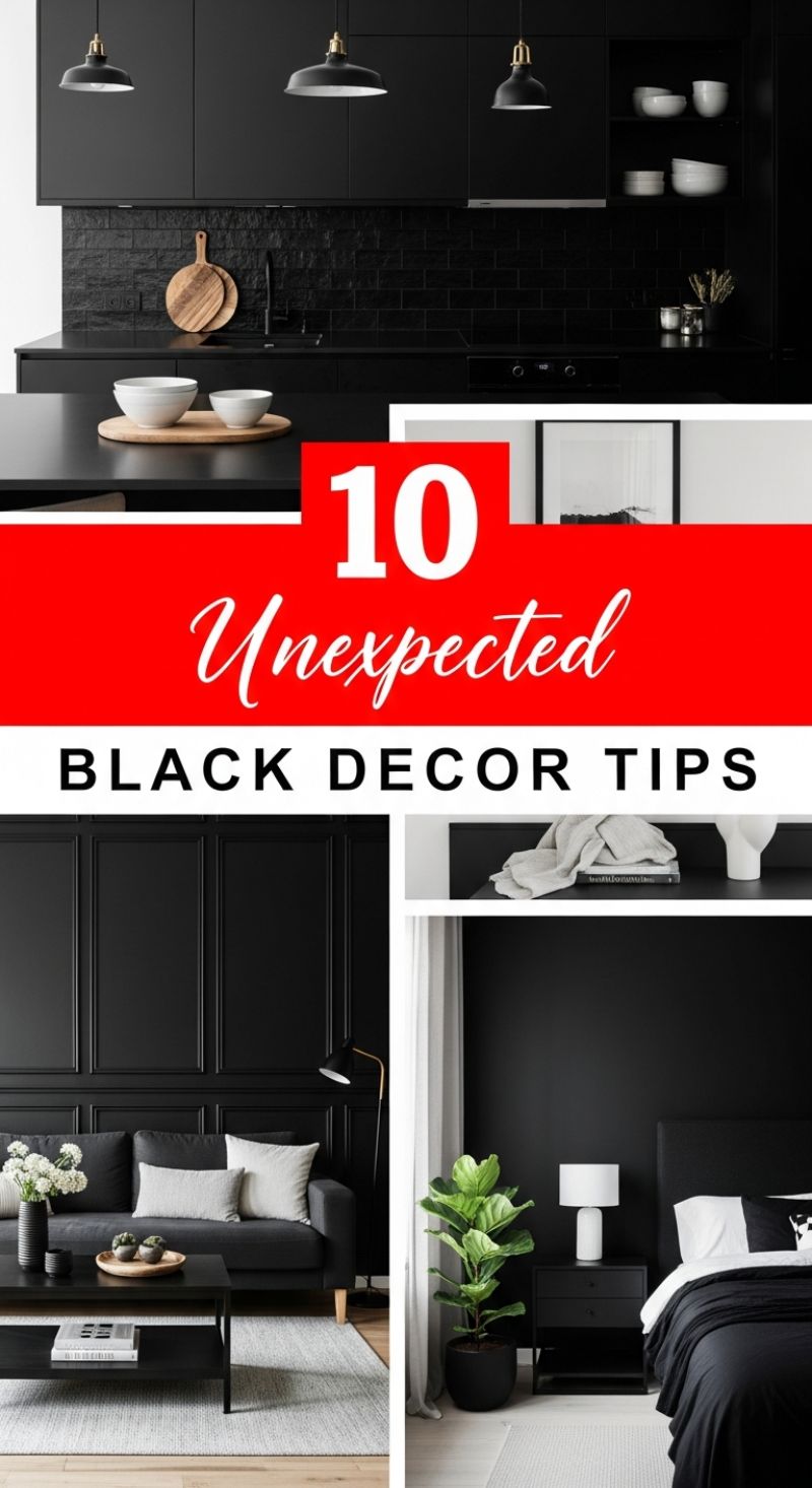 10 Unexpected Black Decor Tips