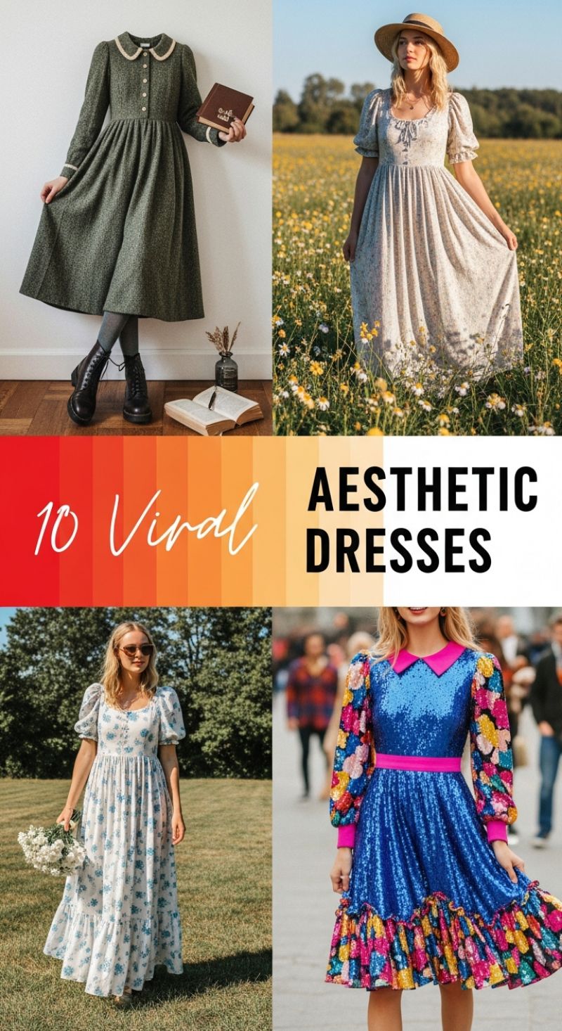 10 Viral Aesthetic Dresses