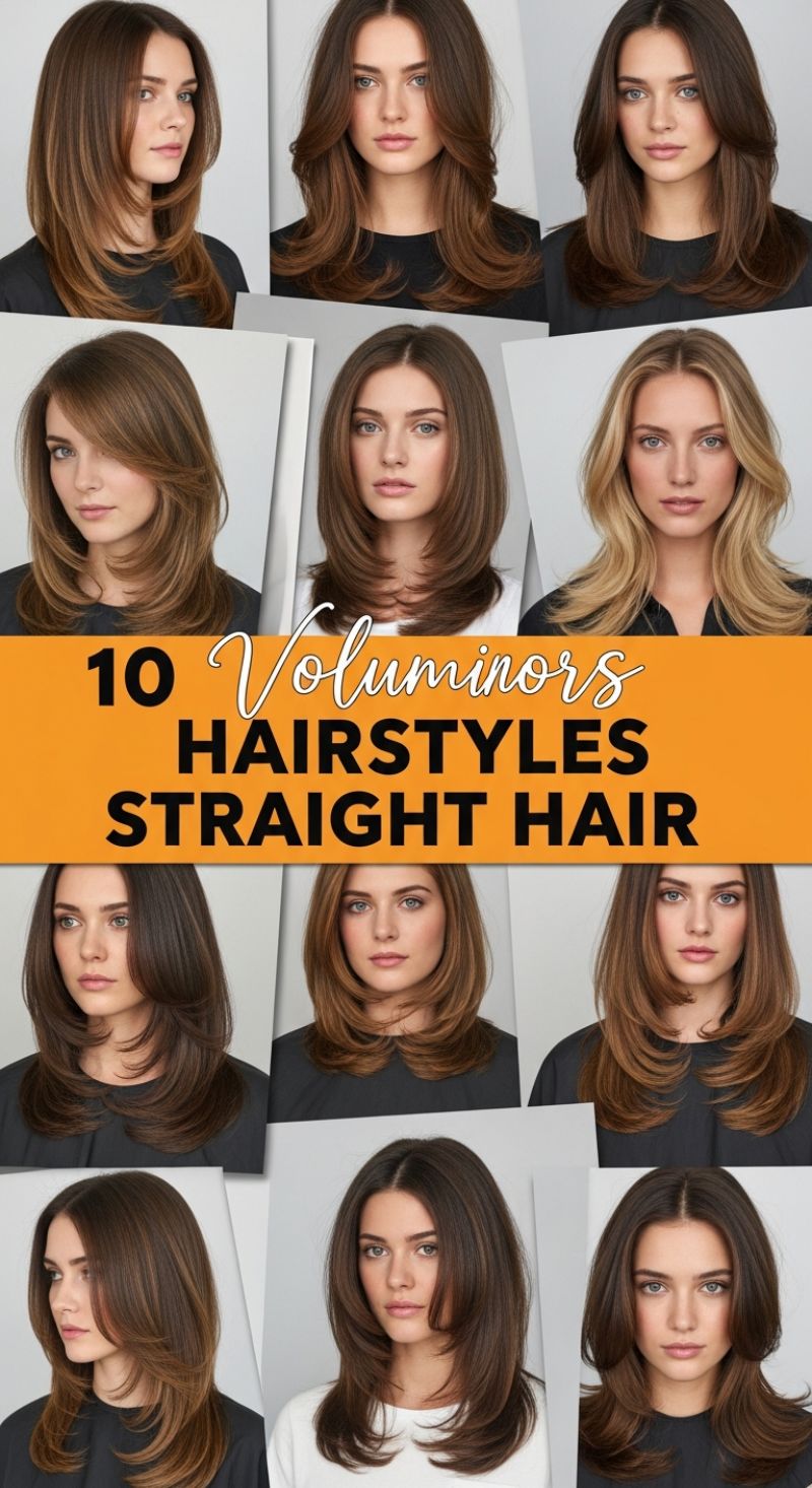 10 Voluminous Hairstyles for Straight Hair