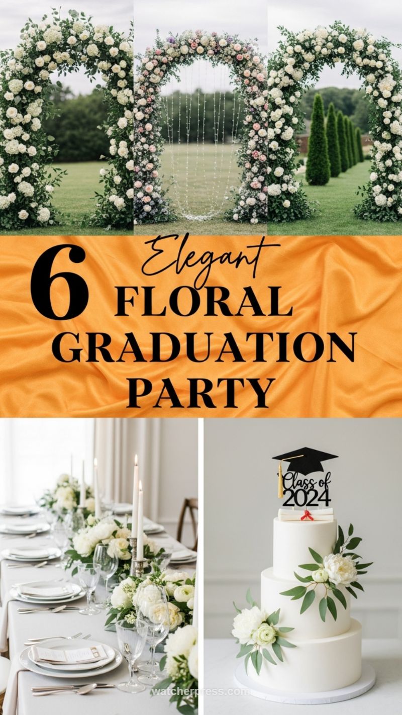 10. White Floral Arches: Elegance Defined