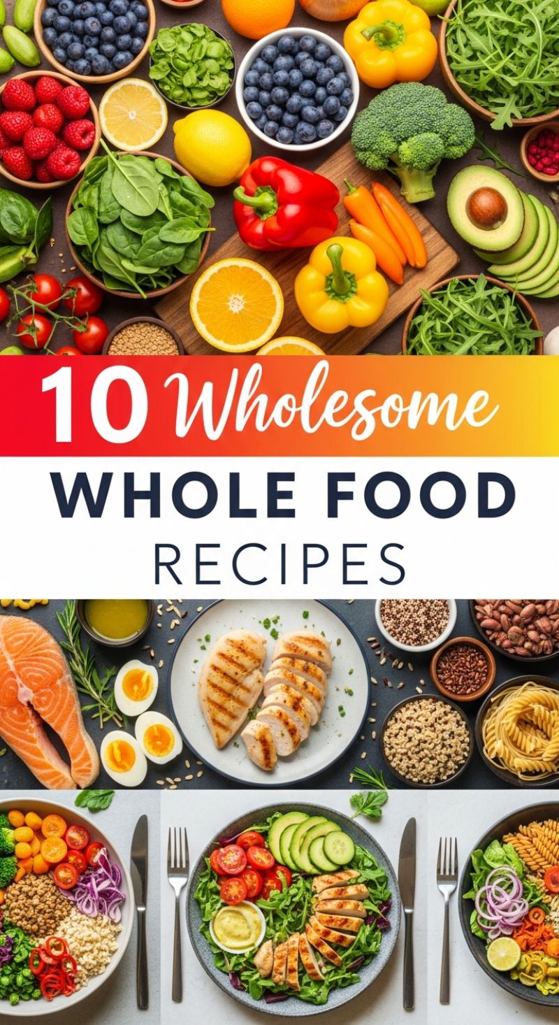10 Wholesome WHOLE FOOD RECIPES