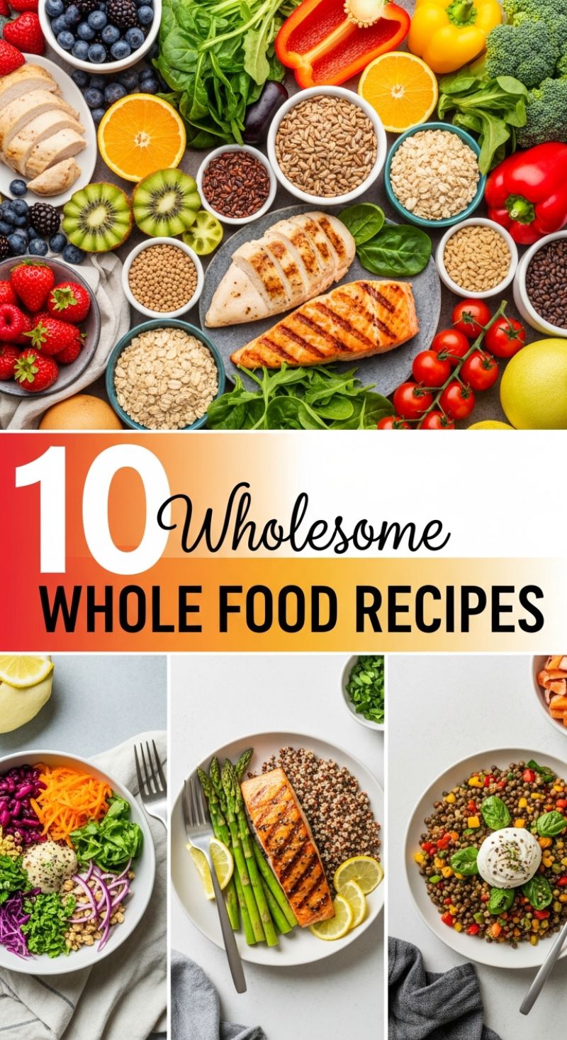 10 Wholesome WHOLE FOOD RECIPES