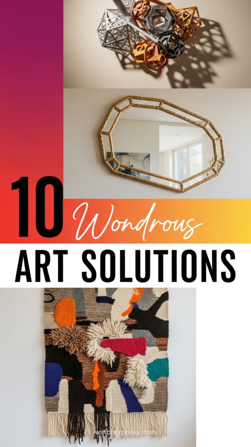 10 Wondrous Art Solutions: Sculptural, Reflective, and Textile Art