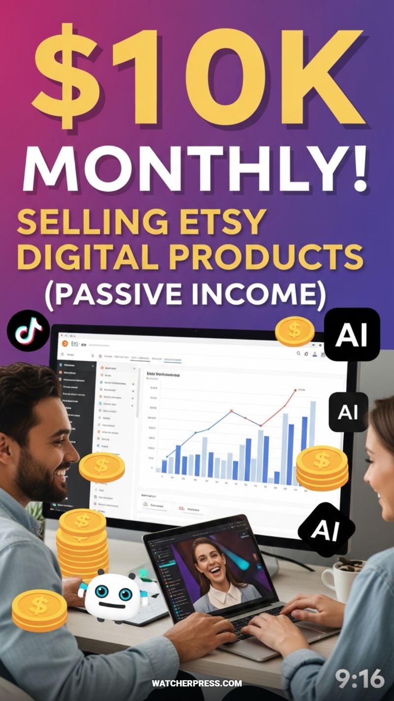 $10K MONTHLY! SELLING ETSY DIGITAL PRODUCTS (PASSIVE INCOME)
