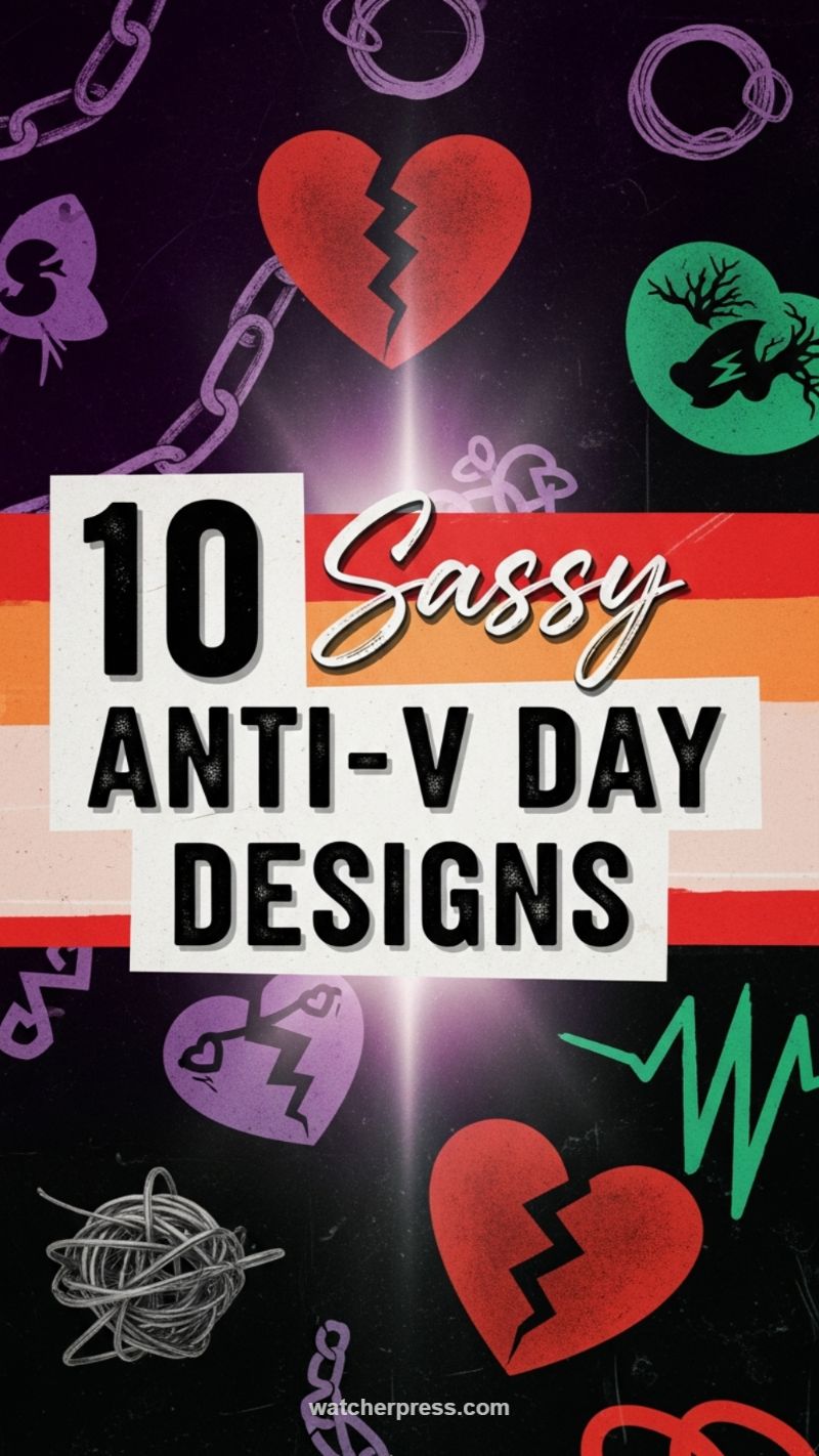 11. 10 Sassy Anti-V Day Designs: Broken Hearts and Chains