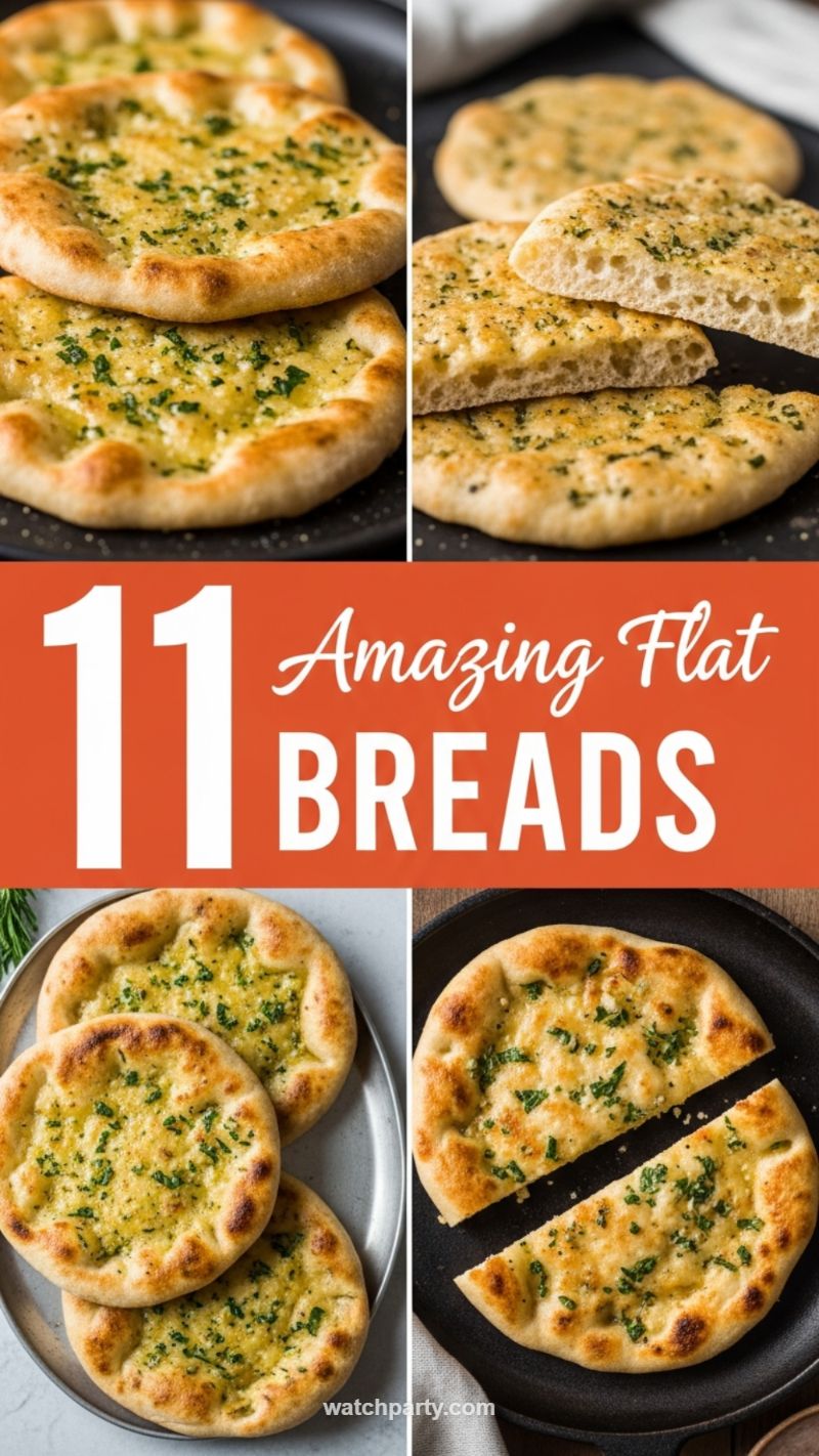 11 Amazing Flatbreads: Quick Garlic Herb Flatbread