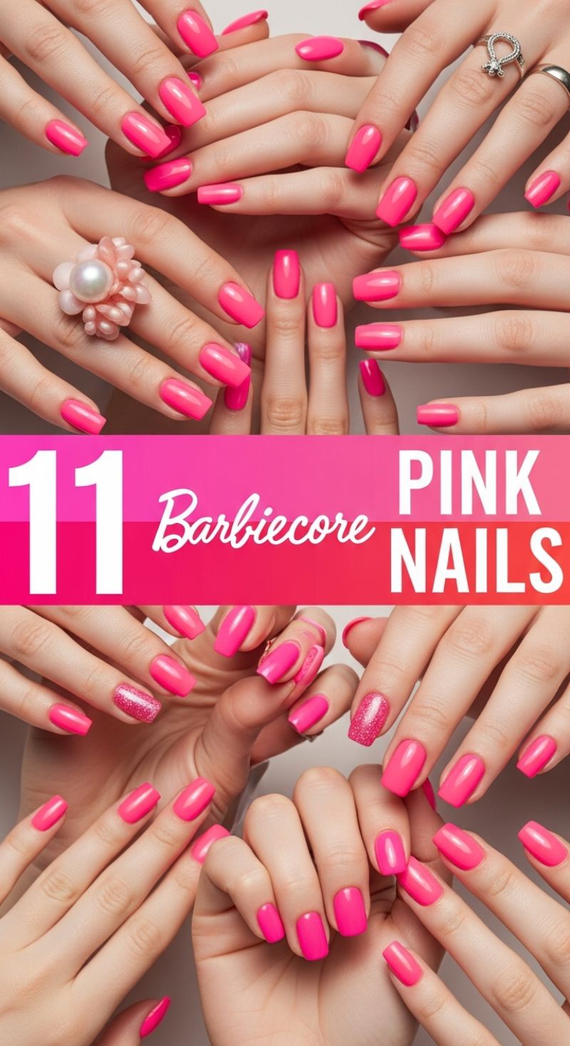 11 Barbiecore Pink Nails