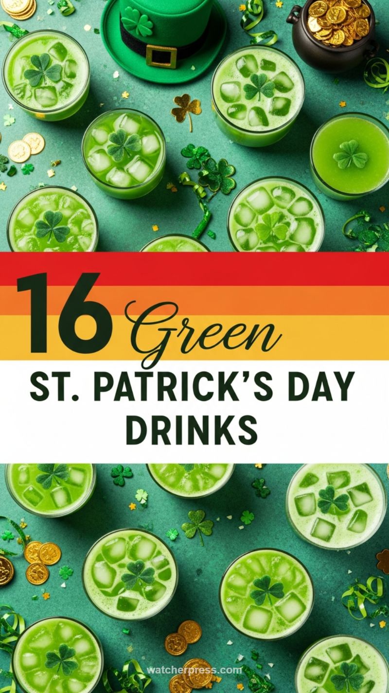 11. Green Contrast: 16 Green St. Patrick’s Day Drinks