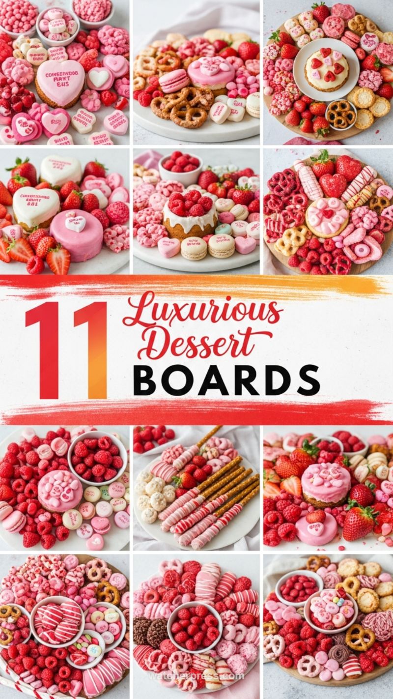 11 Luxurious Dessert Boards (The Ultimate Pink Spread)
