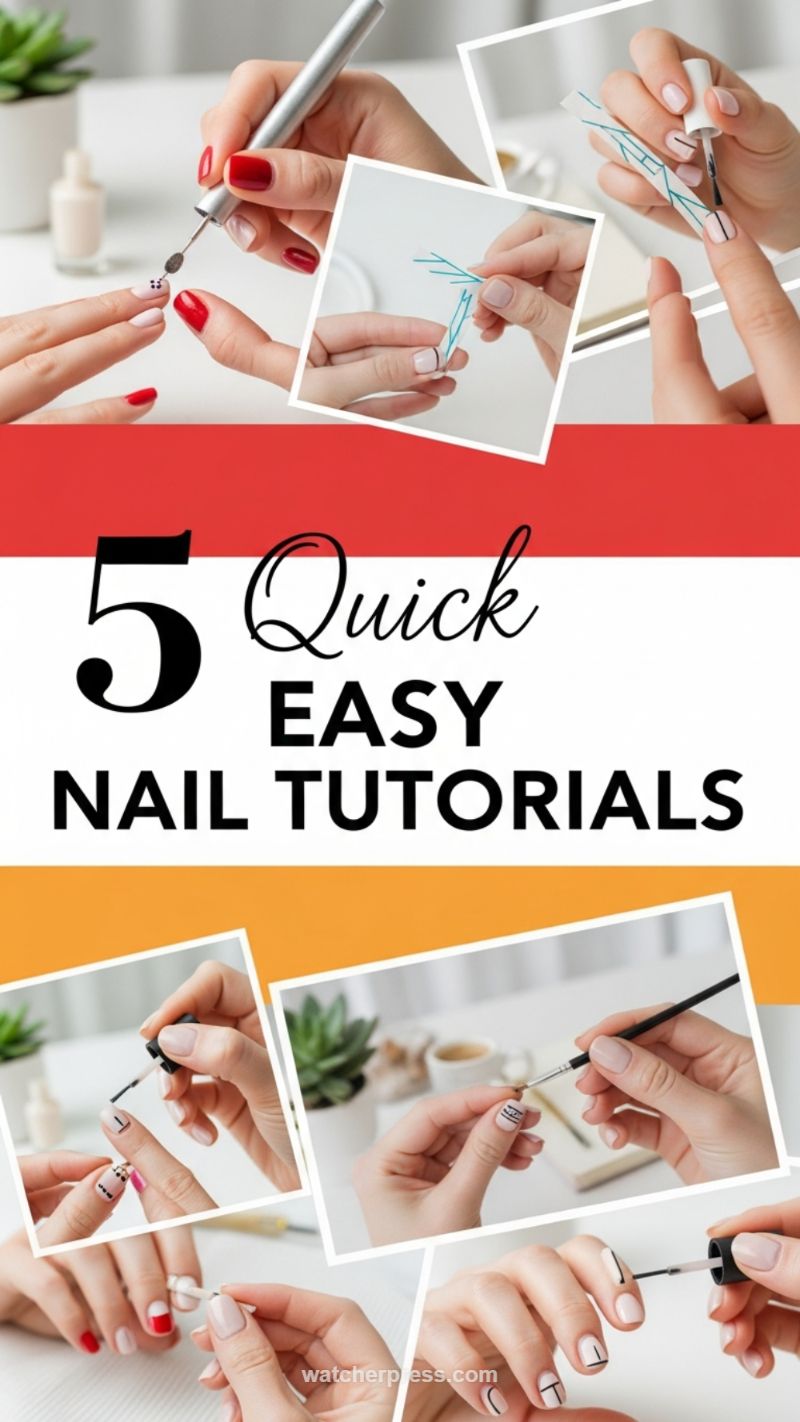 11. Quick & Easy Step-by-Step Nail Tutorials