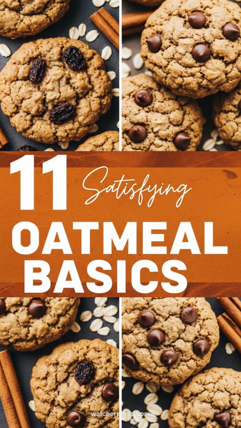 11 Satisfying Oatmeal Raisin & Chocolate Chip Basics