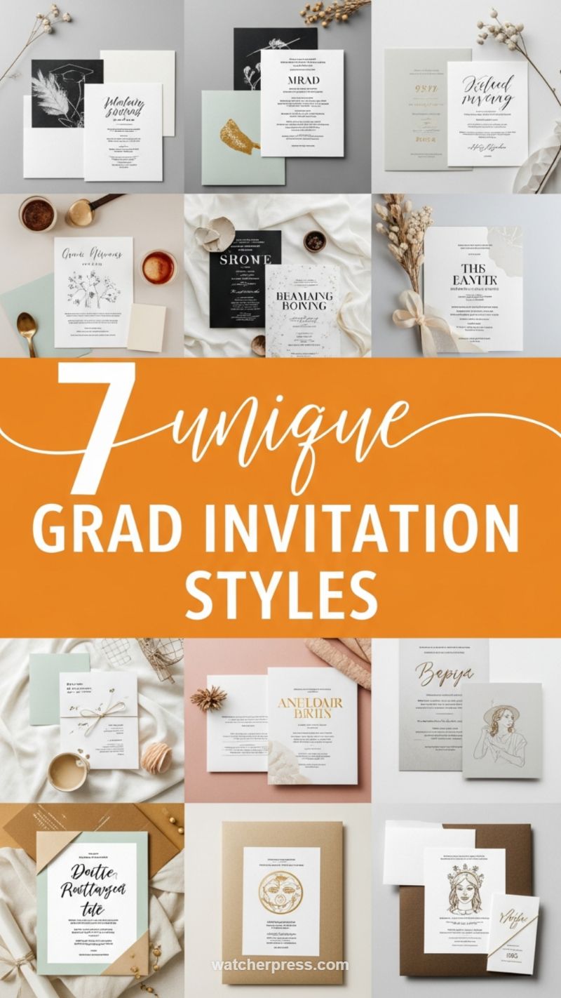 11. Selecting Unique Graduation Invitation Styles