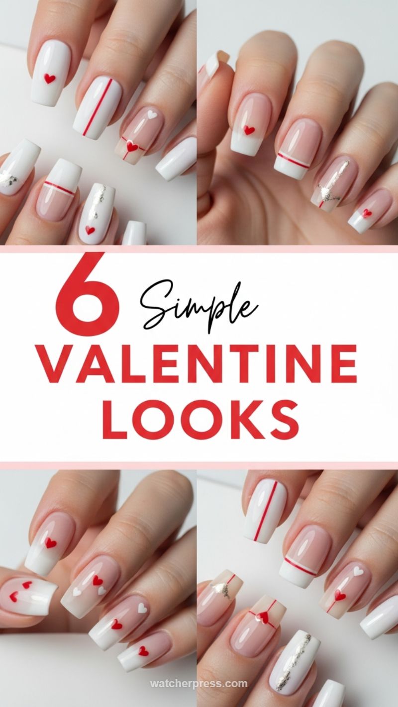 11. Simple Valentine Looks with Red Stripes