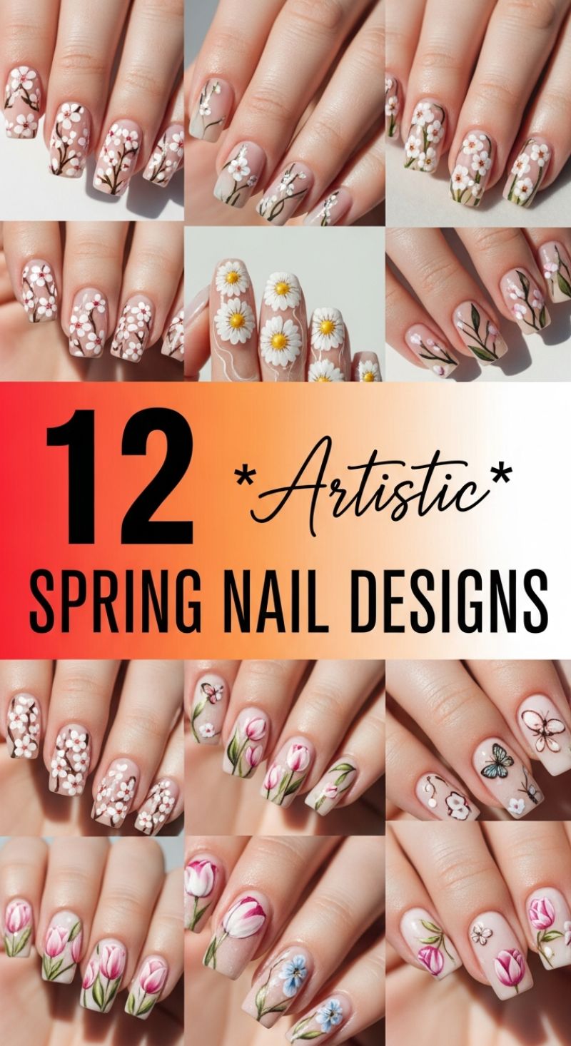 12 Artistic Spring Nail Designs