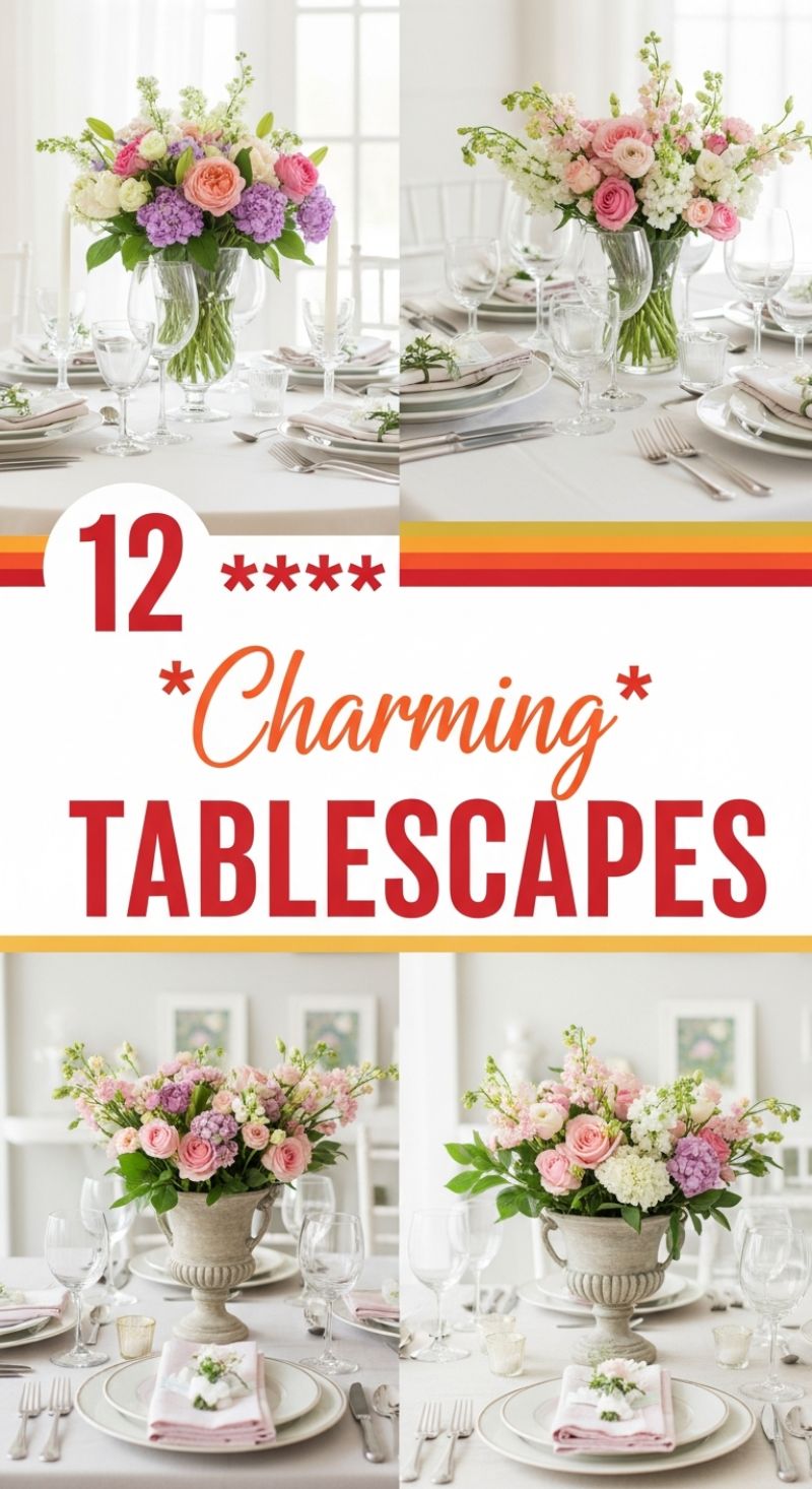 12 Charming Tablescapes