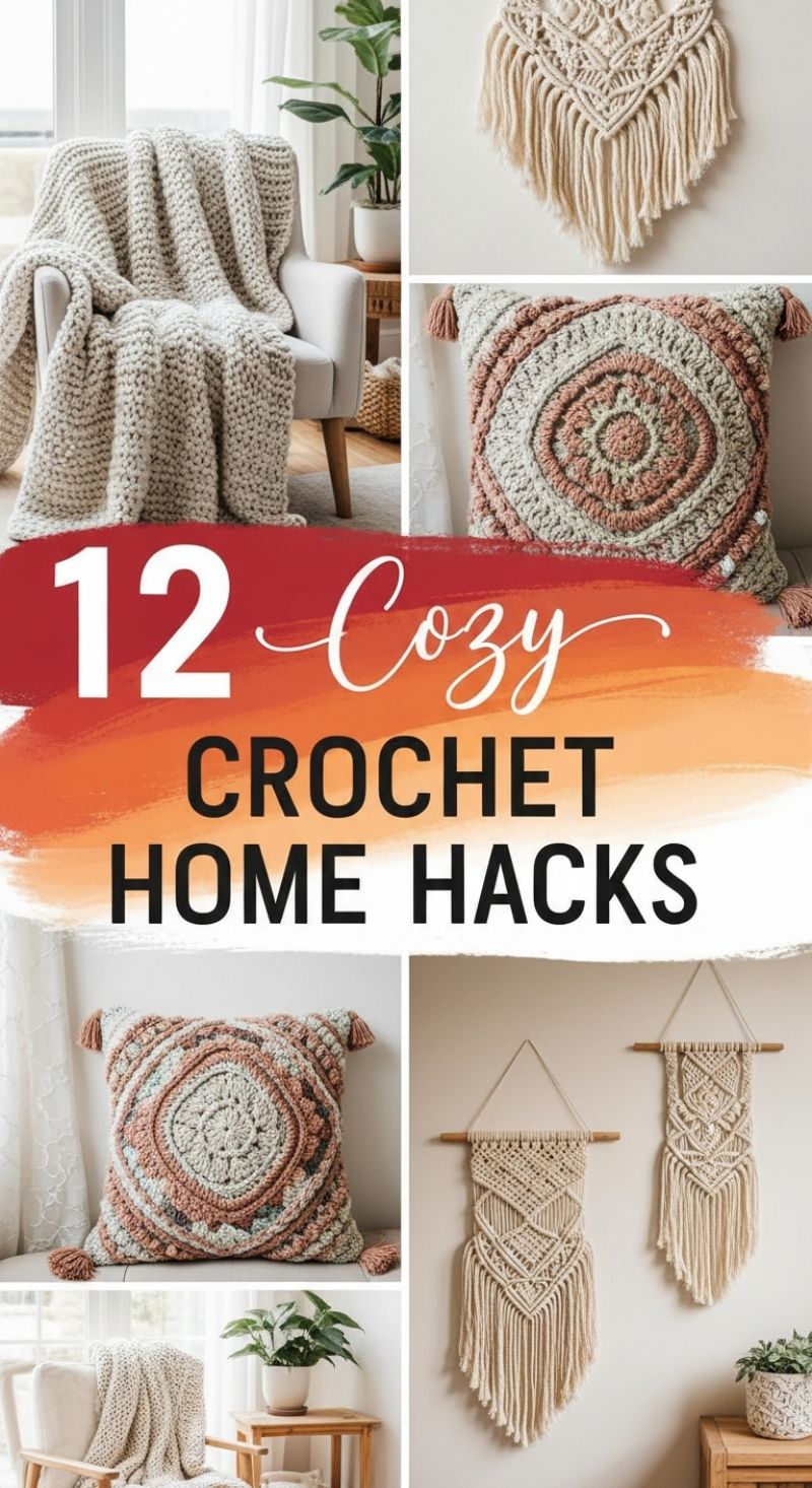 12 Cozy Crochet Home Hacks