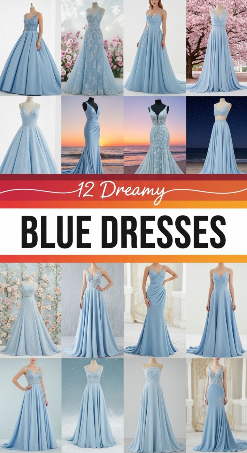 12 Dreamy BLUE DRESSES