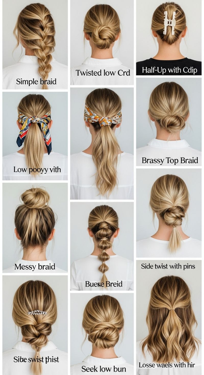 12 Effortless Chic Hairstyles: From Simple Braids to Elegant Buns
