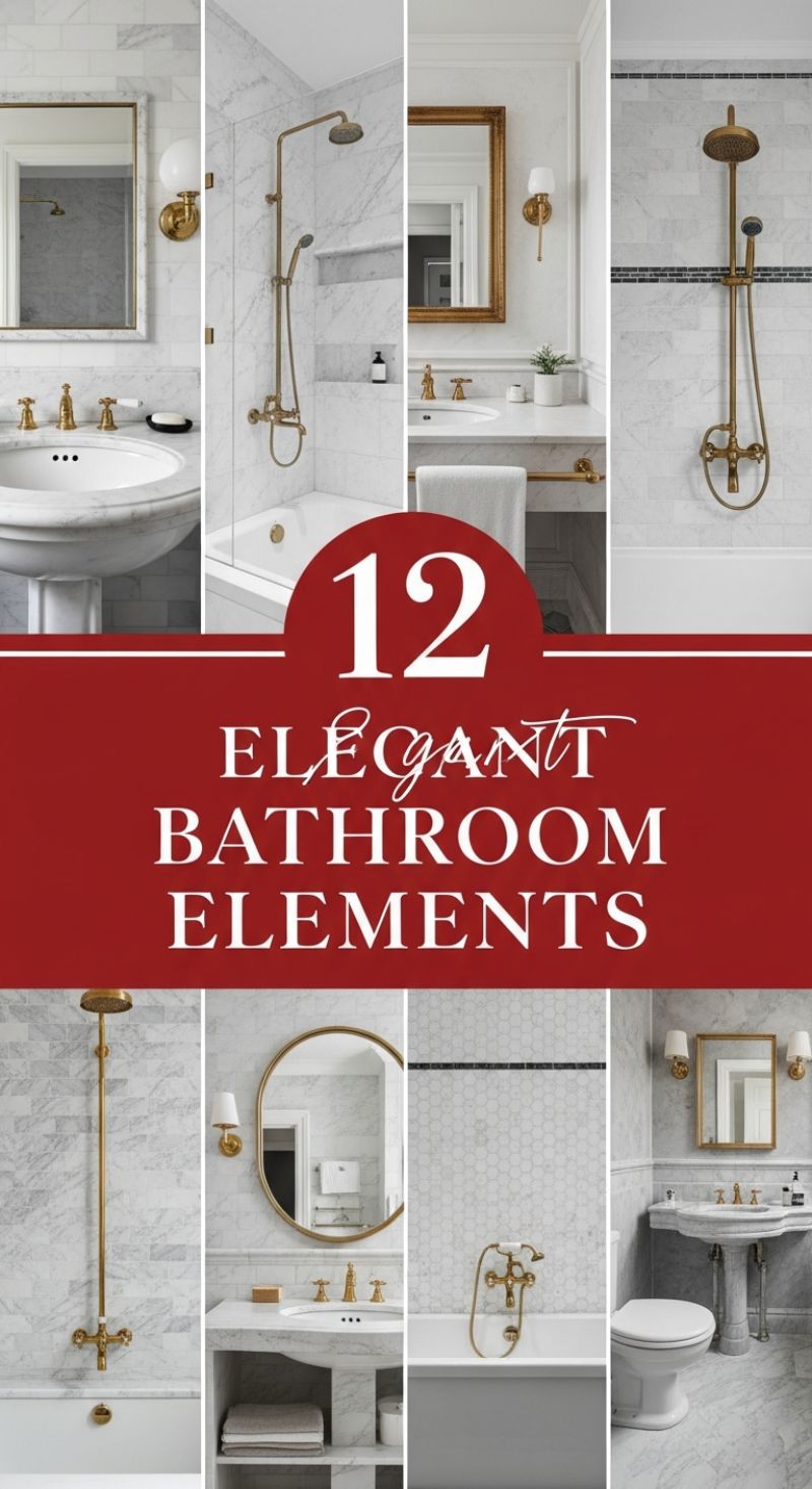 12 ELEGANT BATHROOM ELEMENTS
