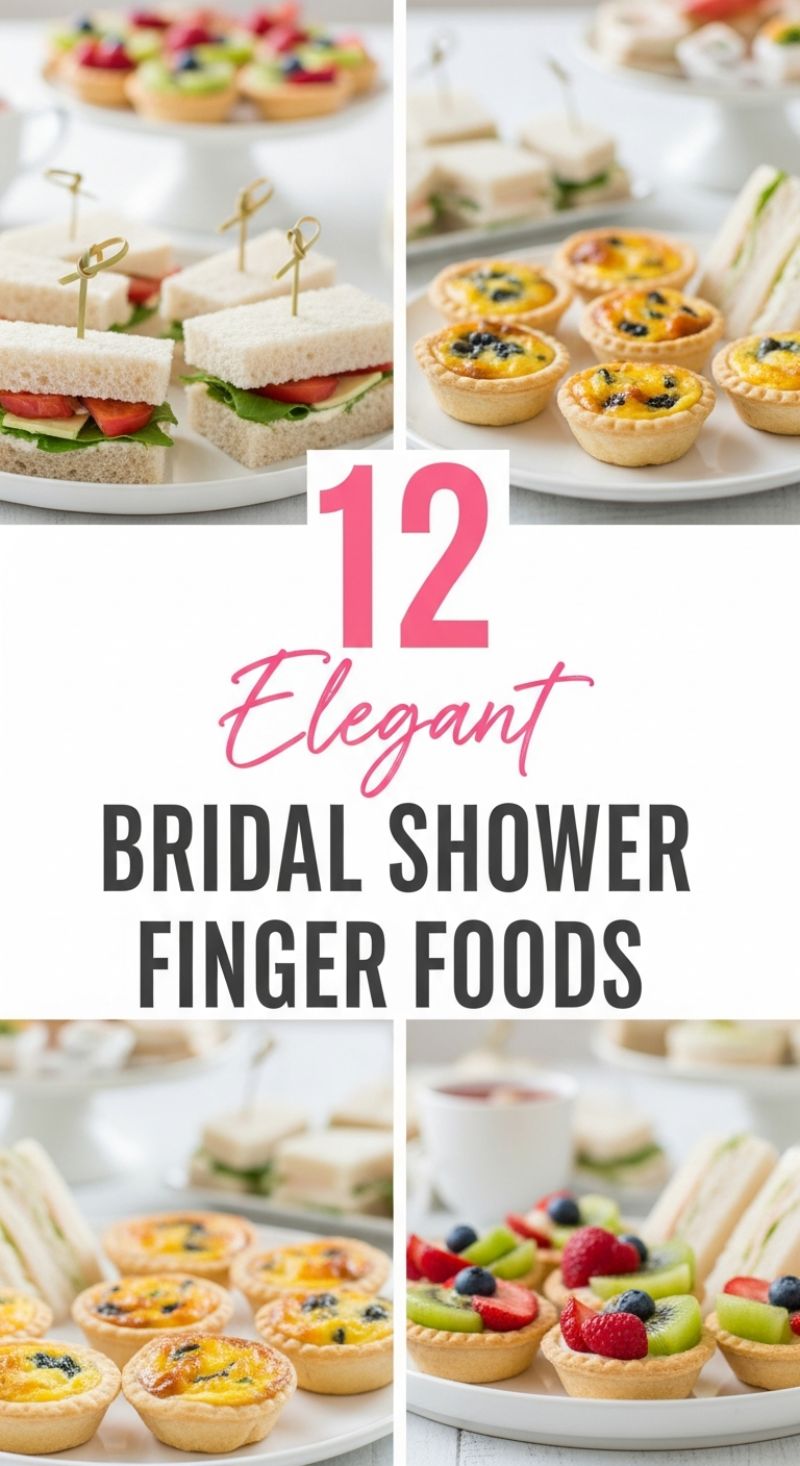 12 Elegant Bridal Shower Finger Foods