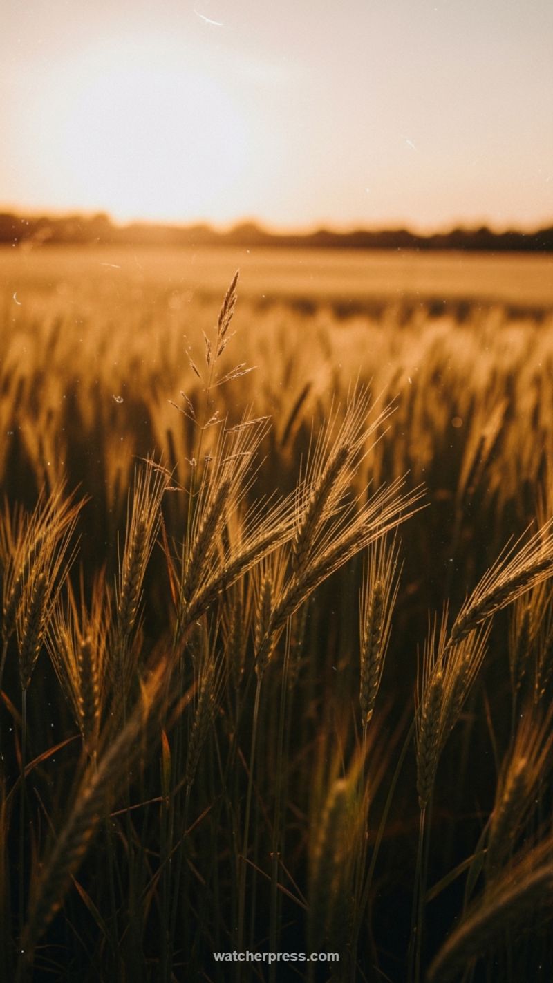 12. Golden Hour Harvest: Wheat Field Glow
