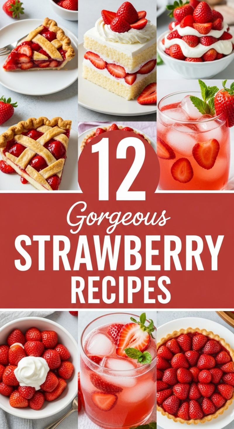 12 Gorgeous STRAWBERRY RECIPES