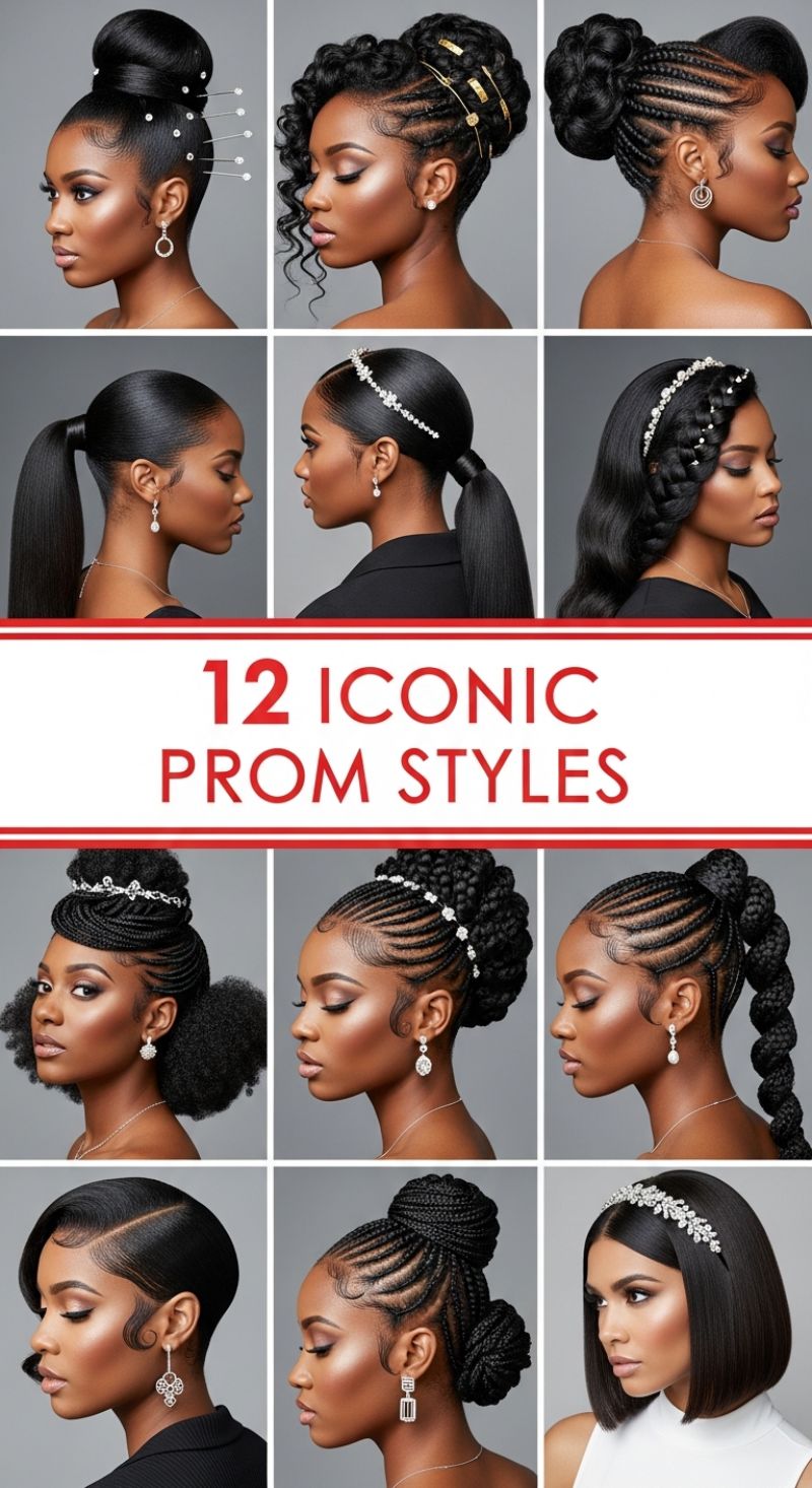 12 Iconic Prom Styles: Mastering Sleek Updos and Intricate Braids