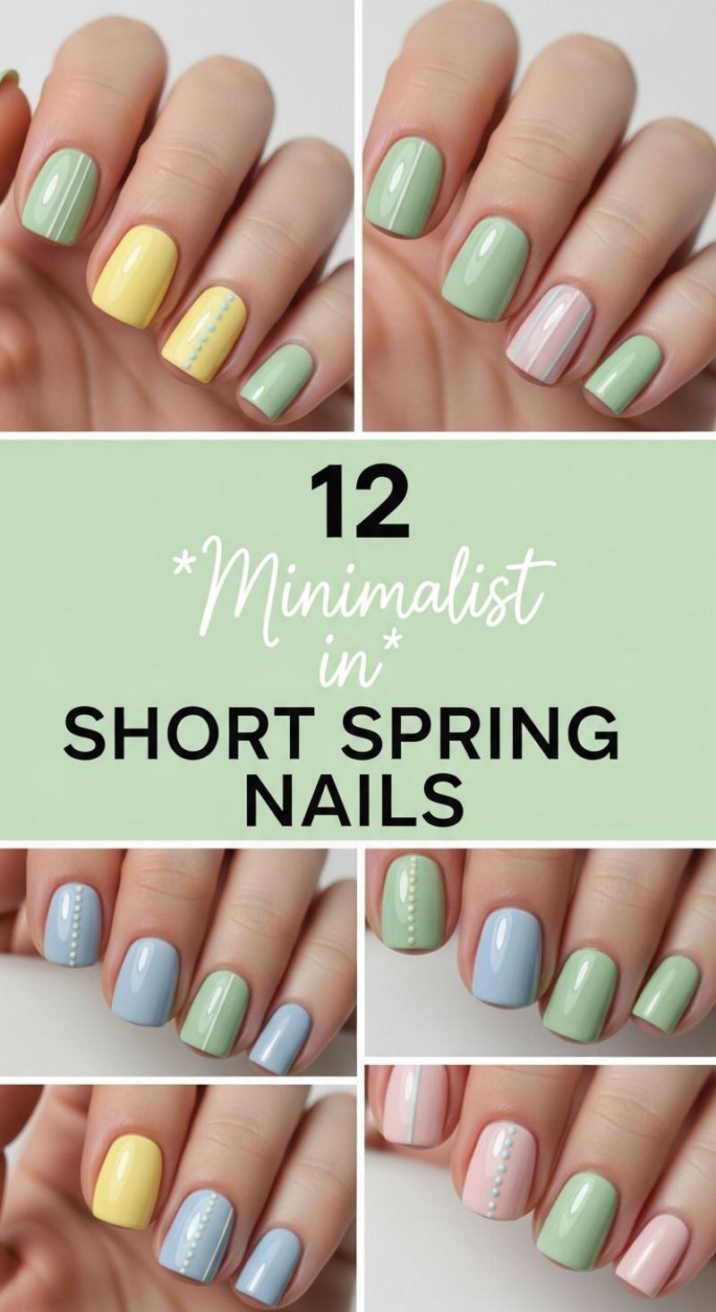 12 Minimalist Short Spring Nails