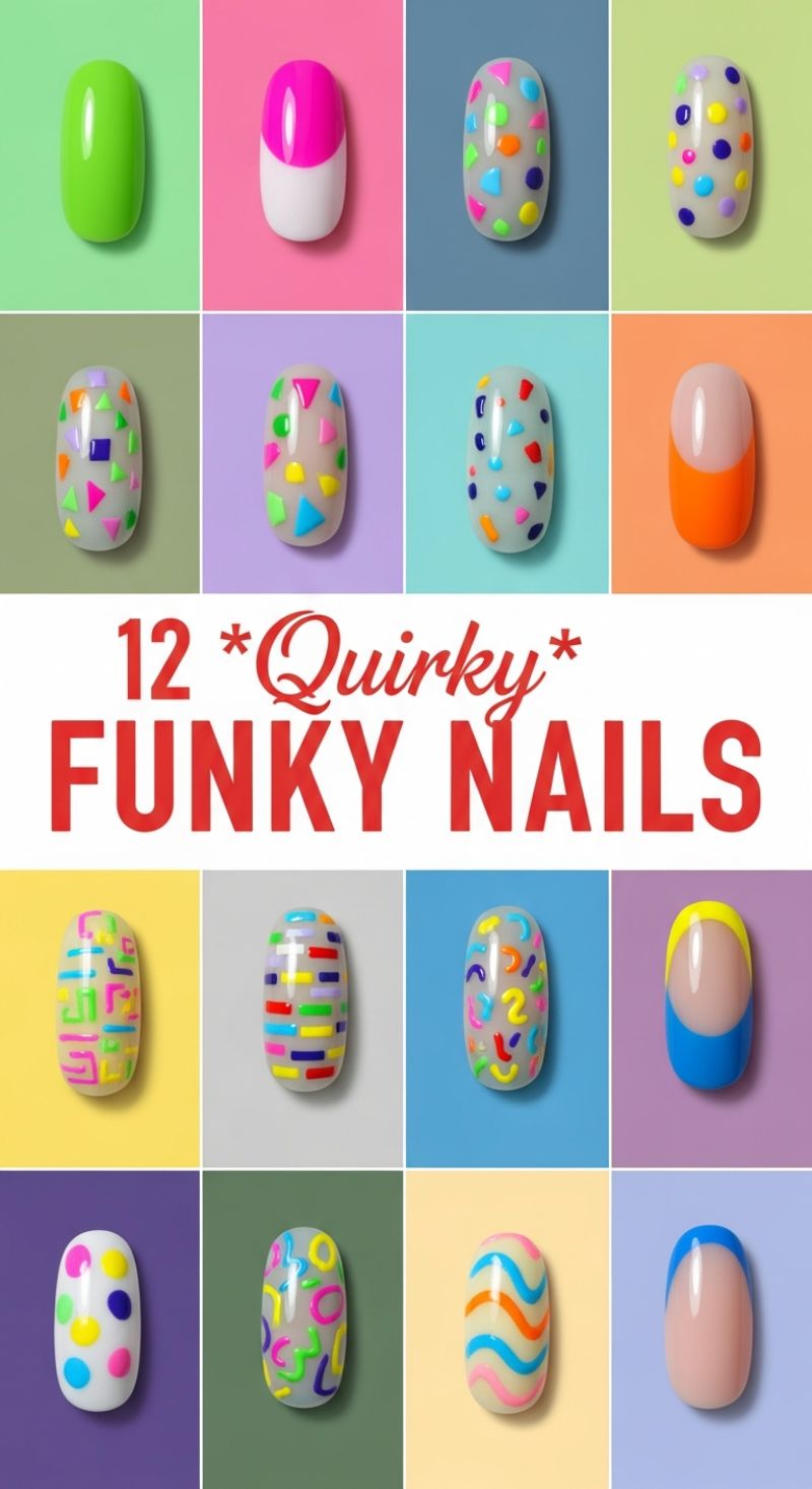 12 Quirky & Funky Maximalist Nail Art Designs