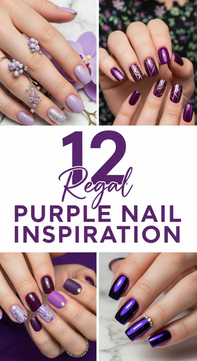 12 Regal Purple Nail Inspiration
