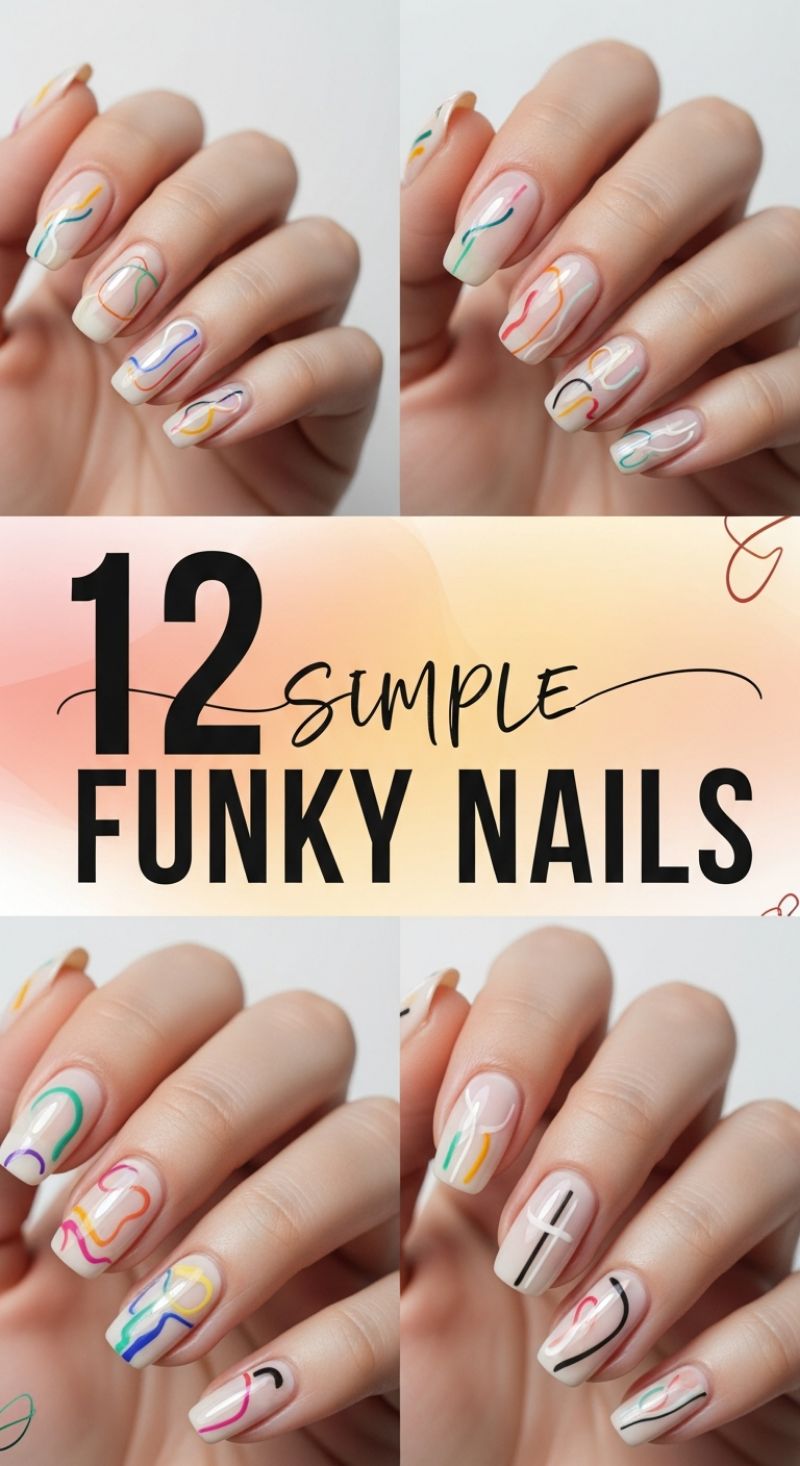 12 Simple Funky Nails