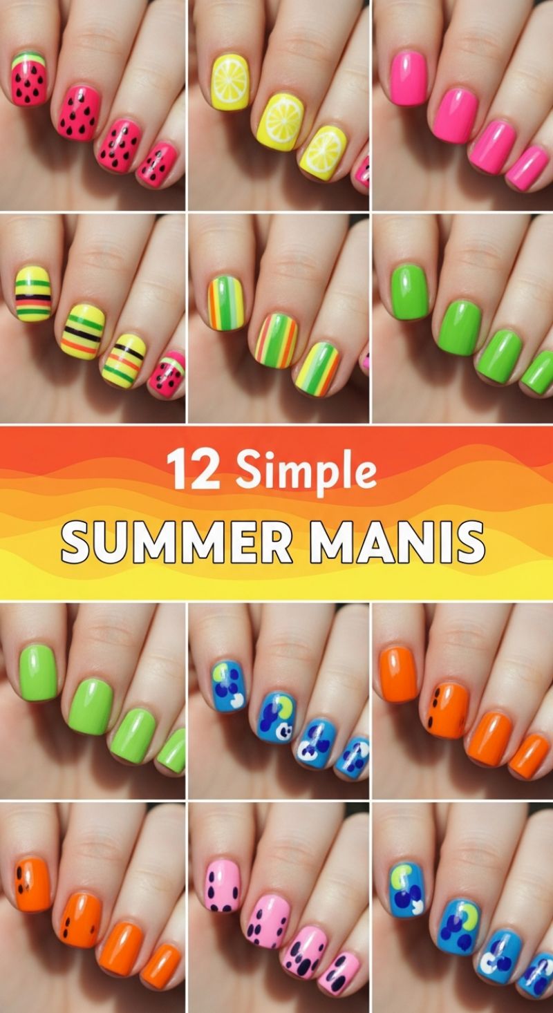 12 Simple Summer Manis