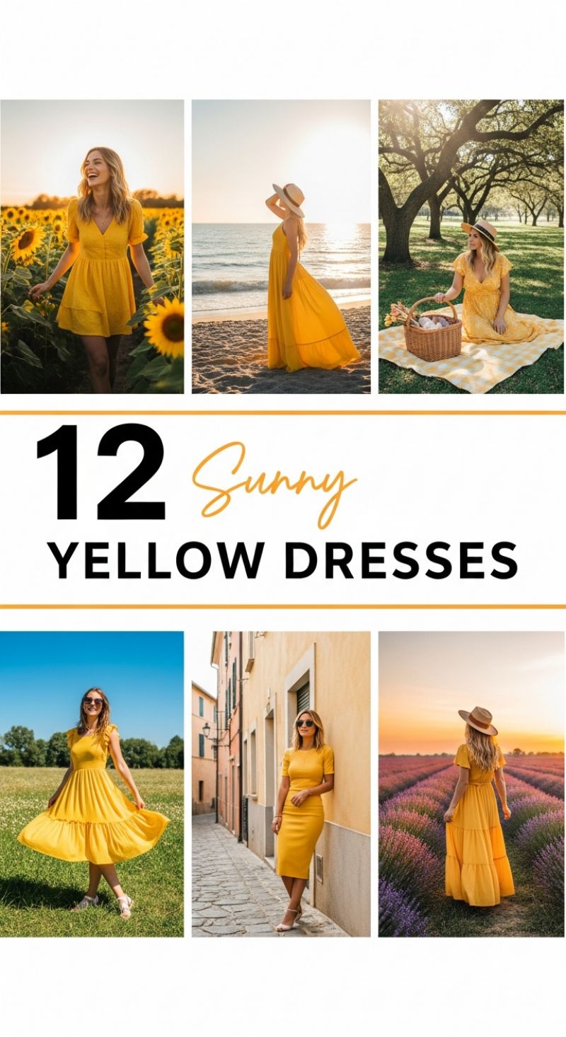 12 Sunny Yellow Dresses