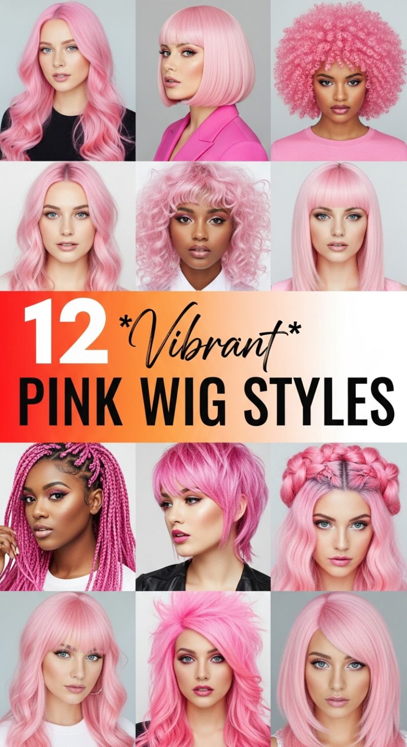 12 Vibrant Pink Wig Styles