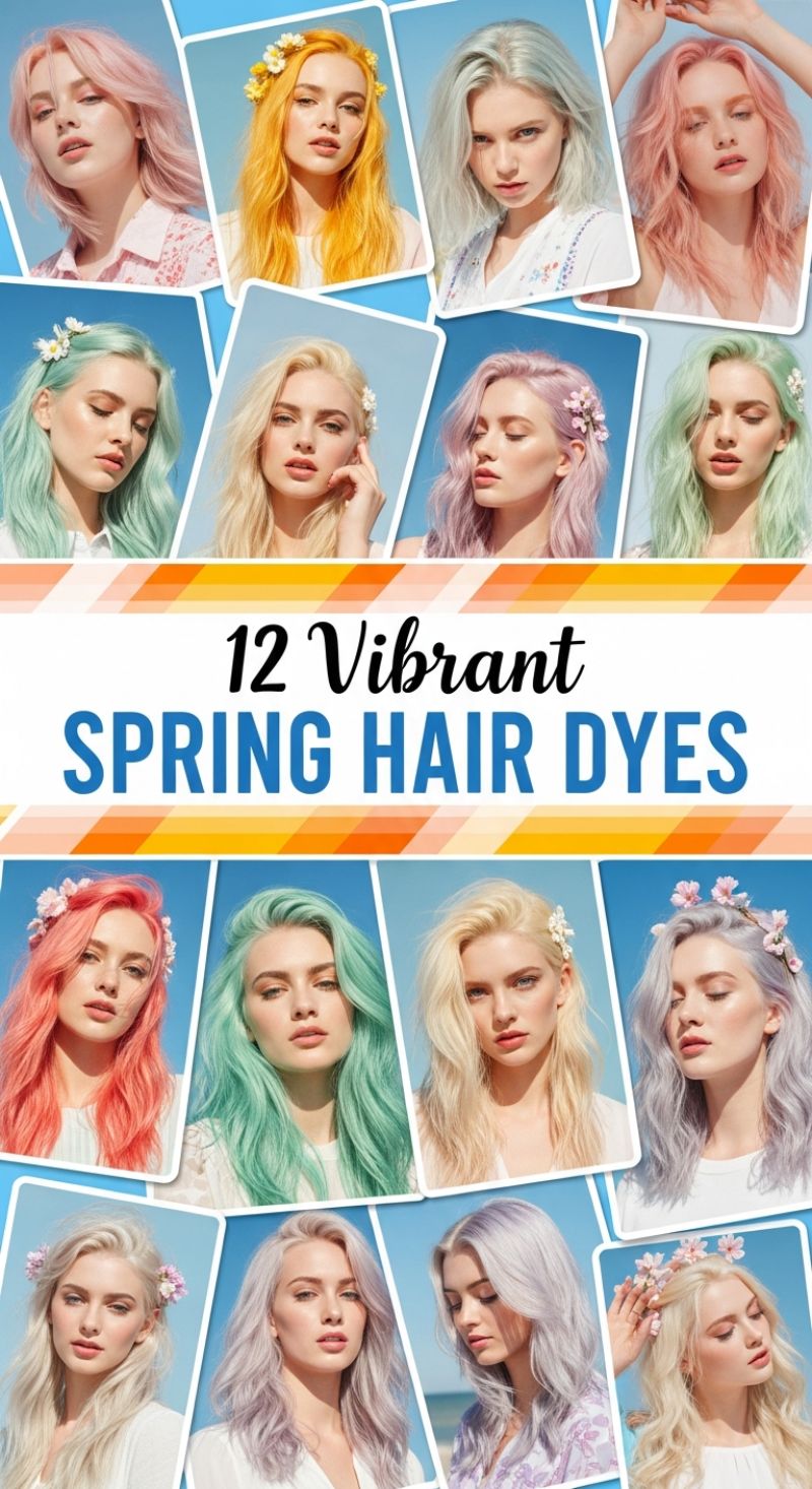 12 Vibrant SPRING HAIR DYES