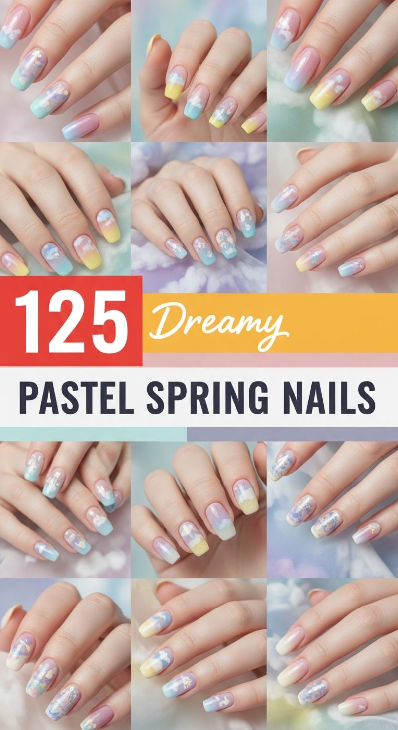 125 Dreamy Pastel Spring Nails