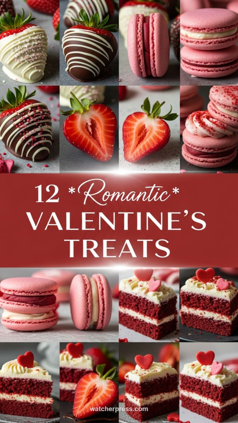 13. 12 Romantic Valentine's Treats: Decadent Desserts