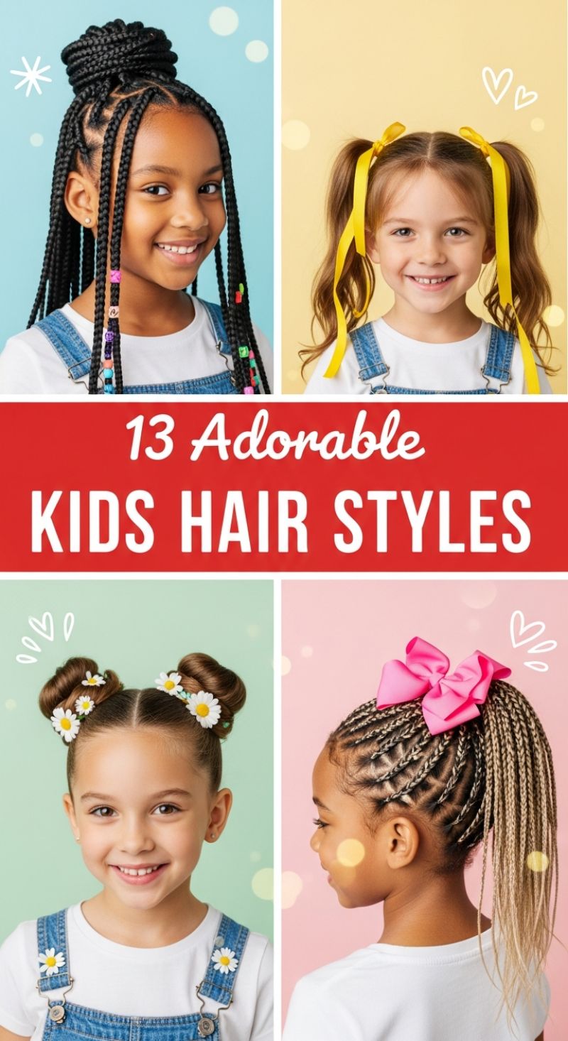 The Ultimate Hairstyle Lookbook: 100+ Stunning Ideas for Every Length, Texture, and Occasion 13 Adorable KIDS HAIR STYLES