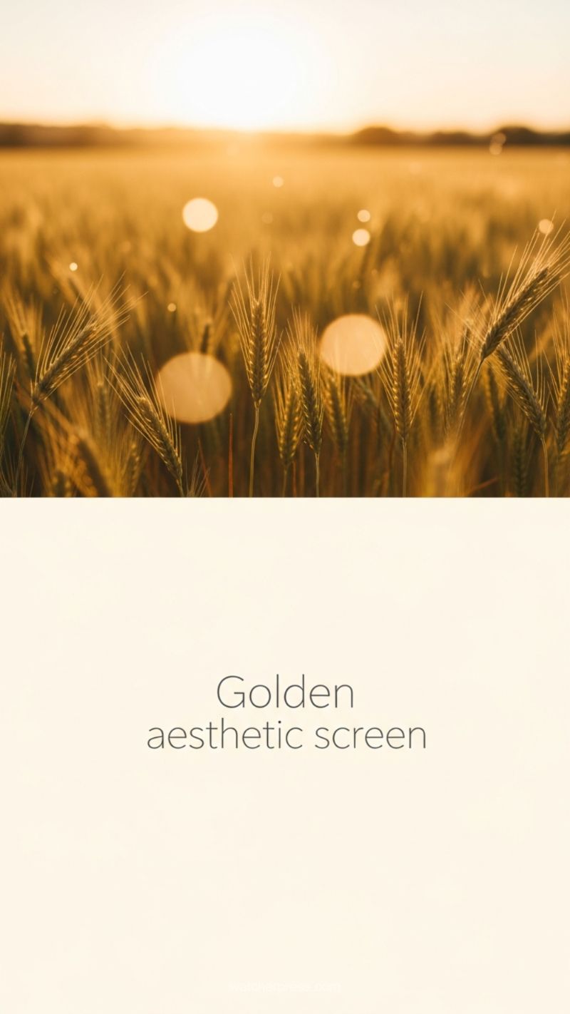 13. Golden Aesthetic Screen