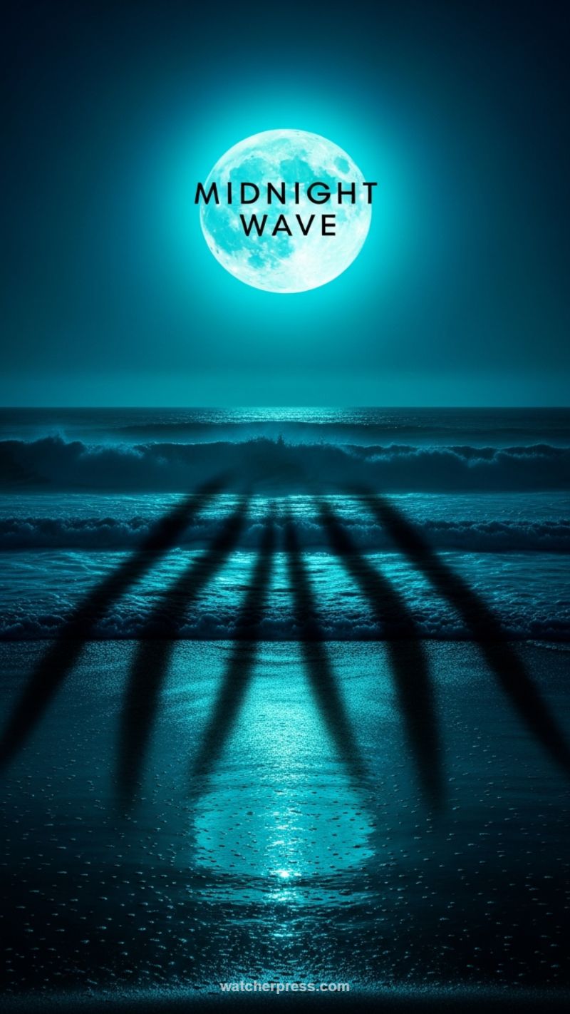 13. MIDNIGHT WAVE: Deep Teal and Moonlight