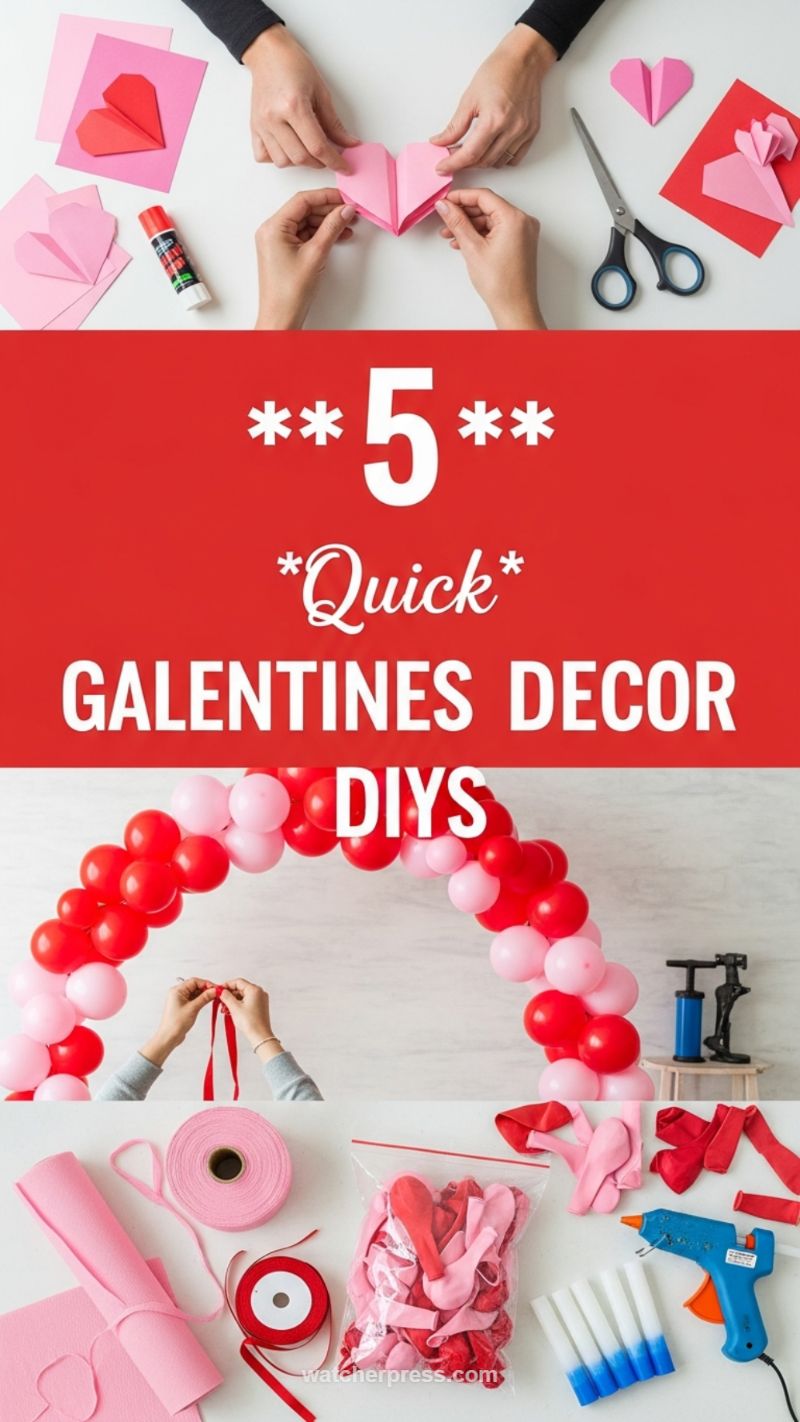 13. The Viral Red and Pink Balloon Arch DIY