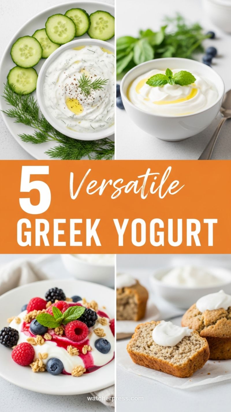 14. 5 Versatile Greek Yogurt Hacks: Savory, Sweet, and Baked